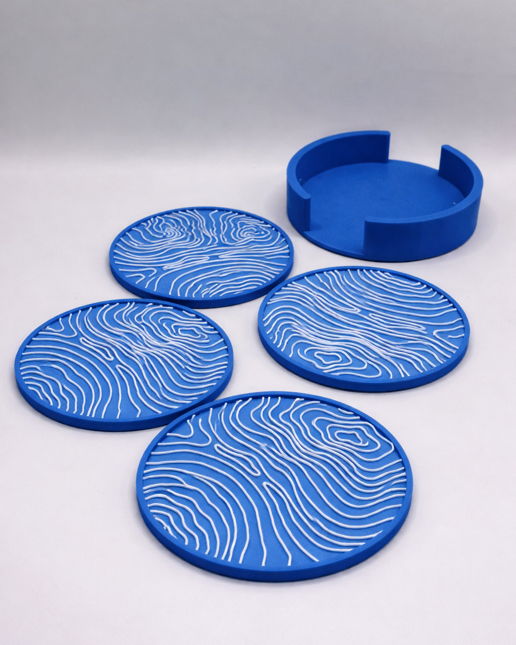 Topographic / Depth Map Coaster Set