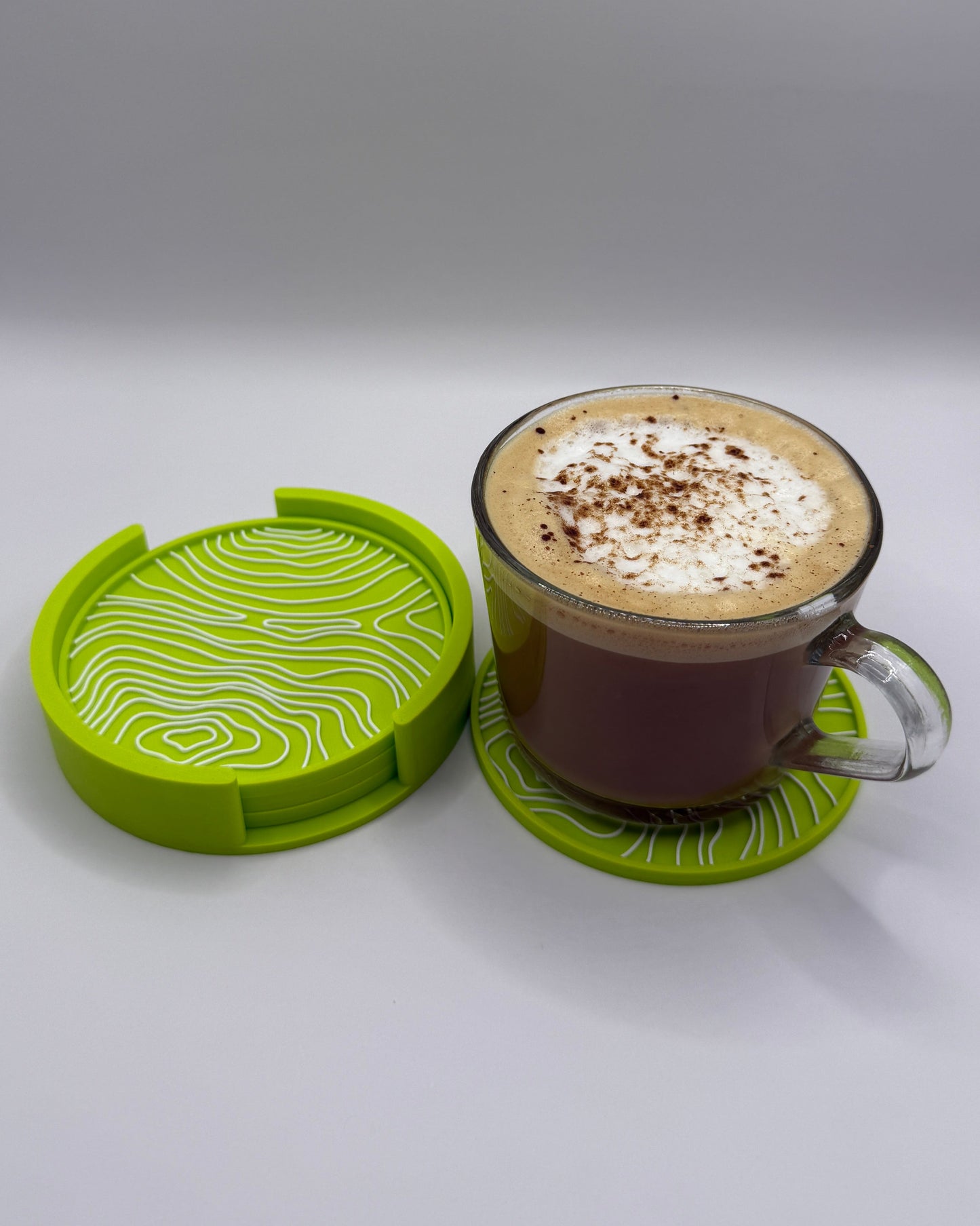 Topographic / Depth Map Coaster Set