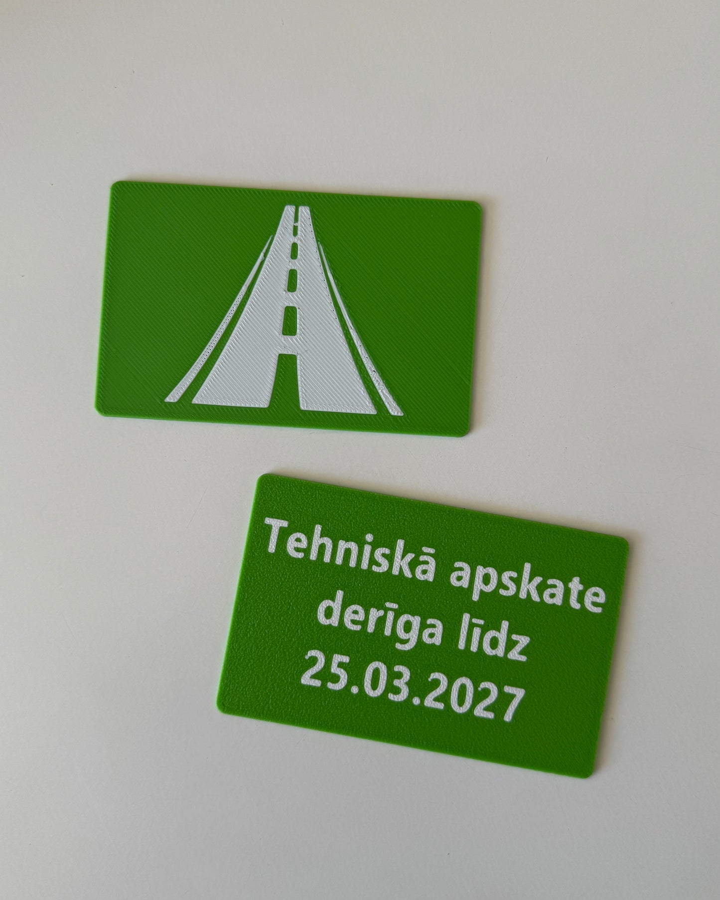 Technical Inspection Reminder Card