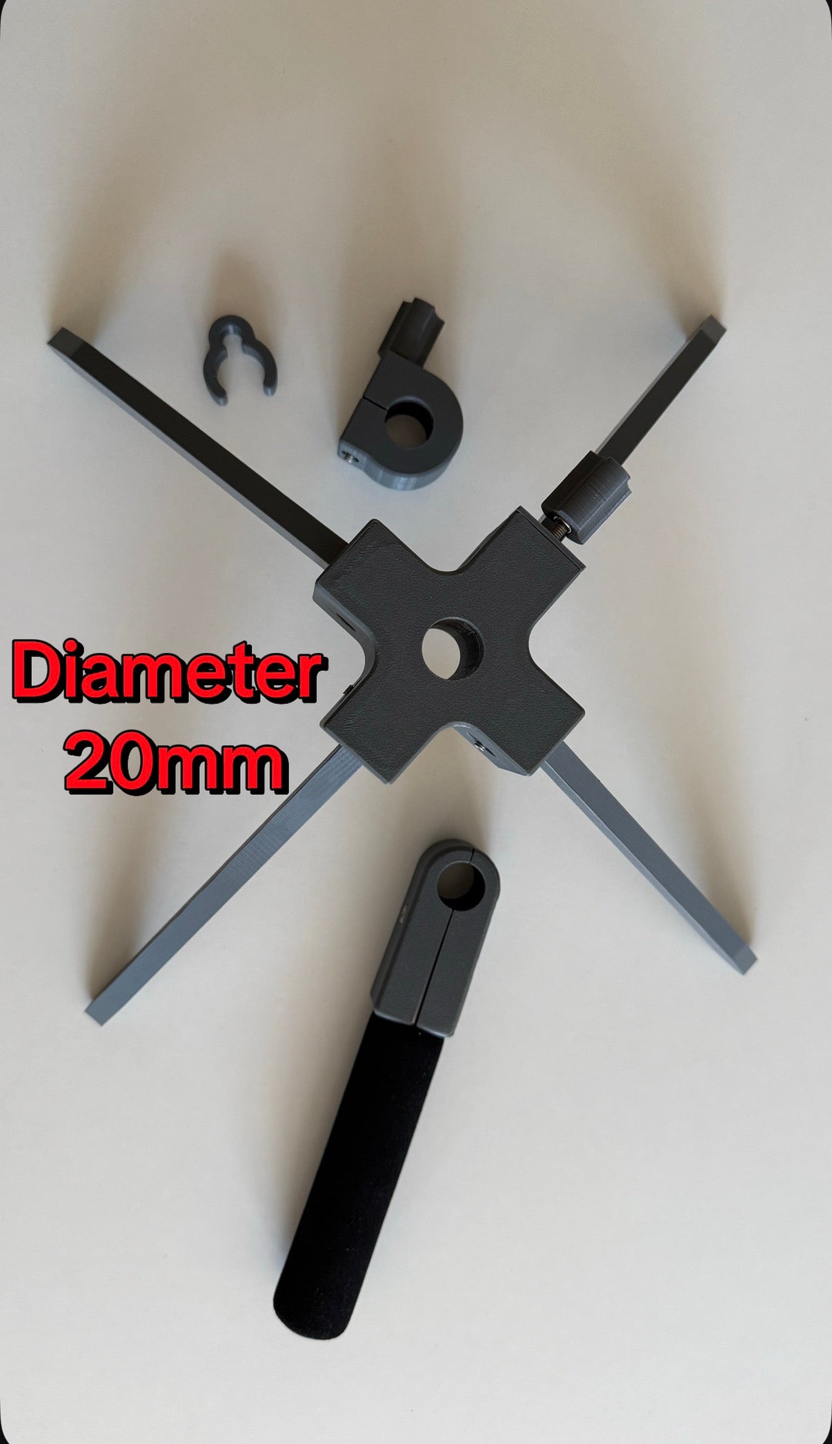 Winter Fishing Live Sonar Rotator (Full Kit With Aluminum Pole)